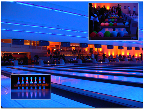 Les pistes du bowling de L'Orangerie